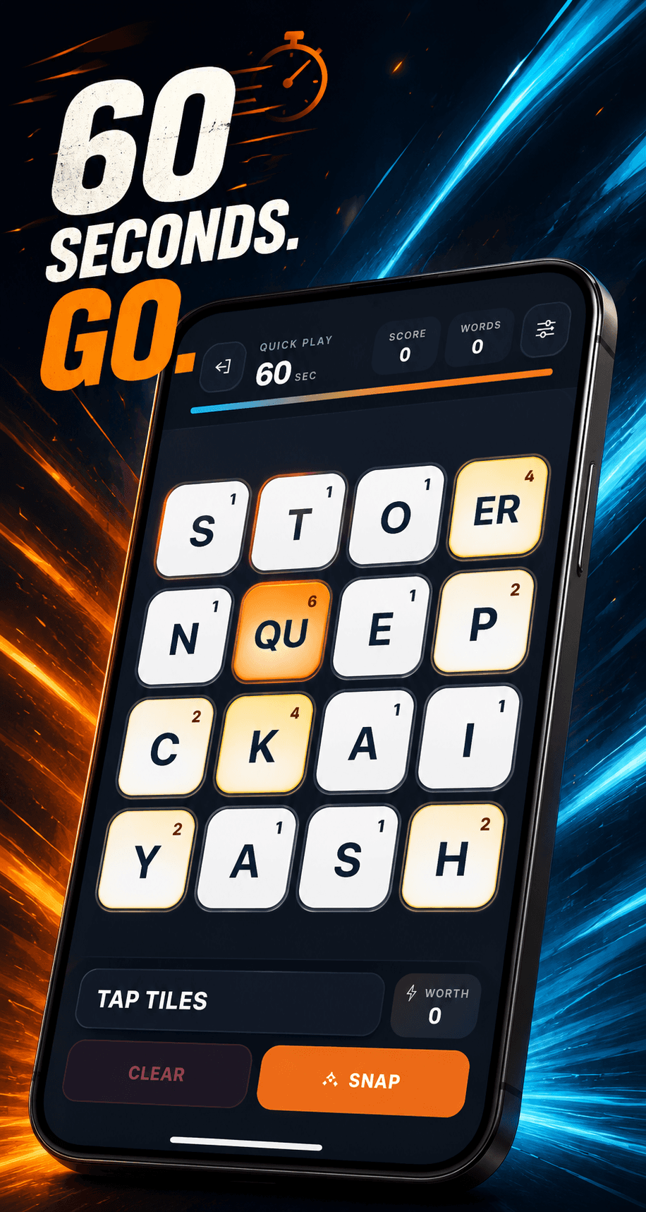 WordSnap: 60-Second Word Game — 2