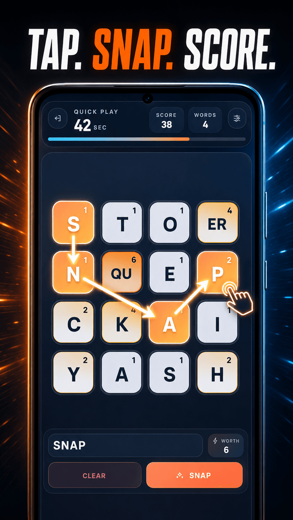 WordSnap: 60-Second Word Game — 8