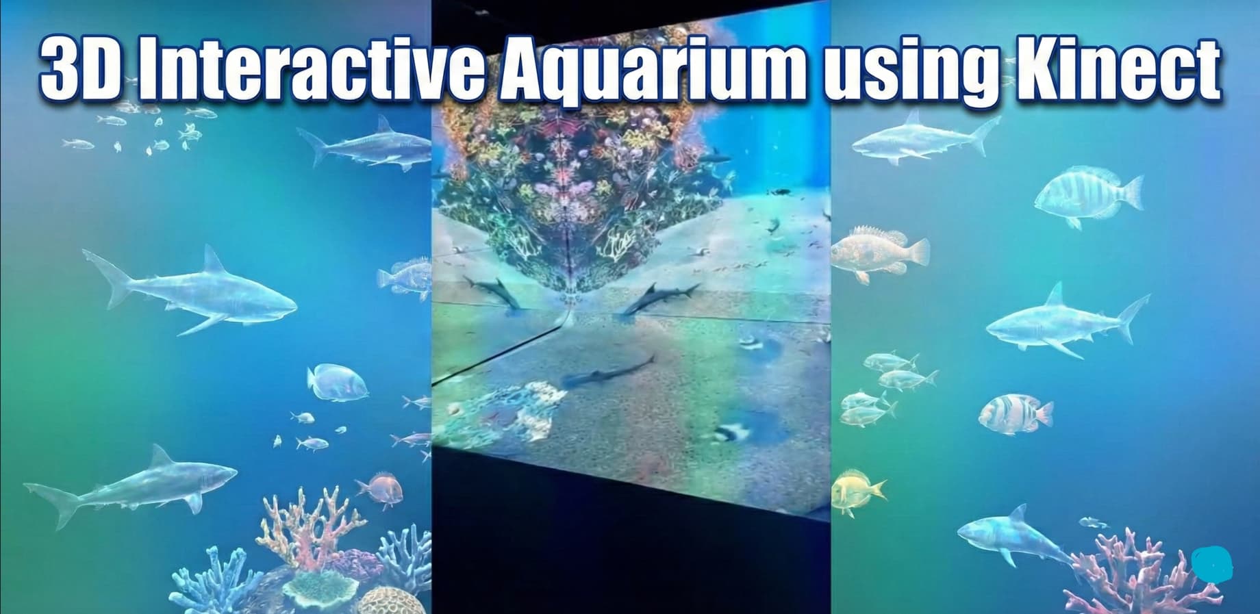 3D Interactive Aquarium using Kinect