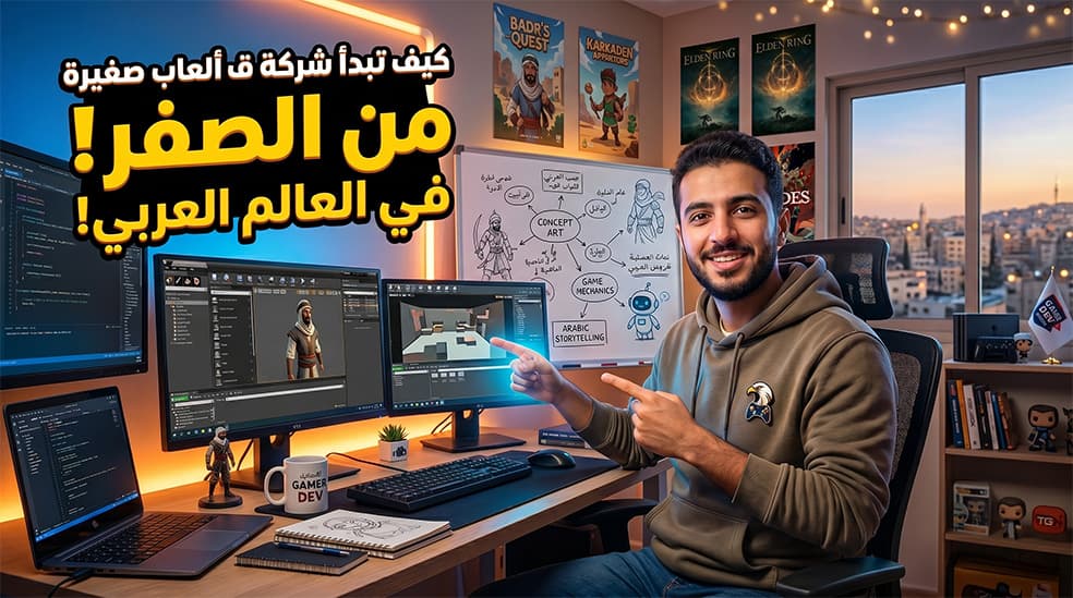 كيف تبدأ شركة ألعاب صغيرة من الصفر في العالم العربي؟